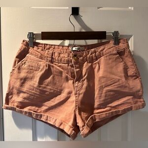 Papaya Canvas Shorts